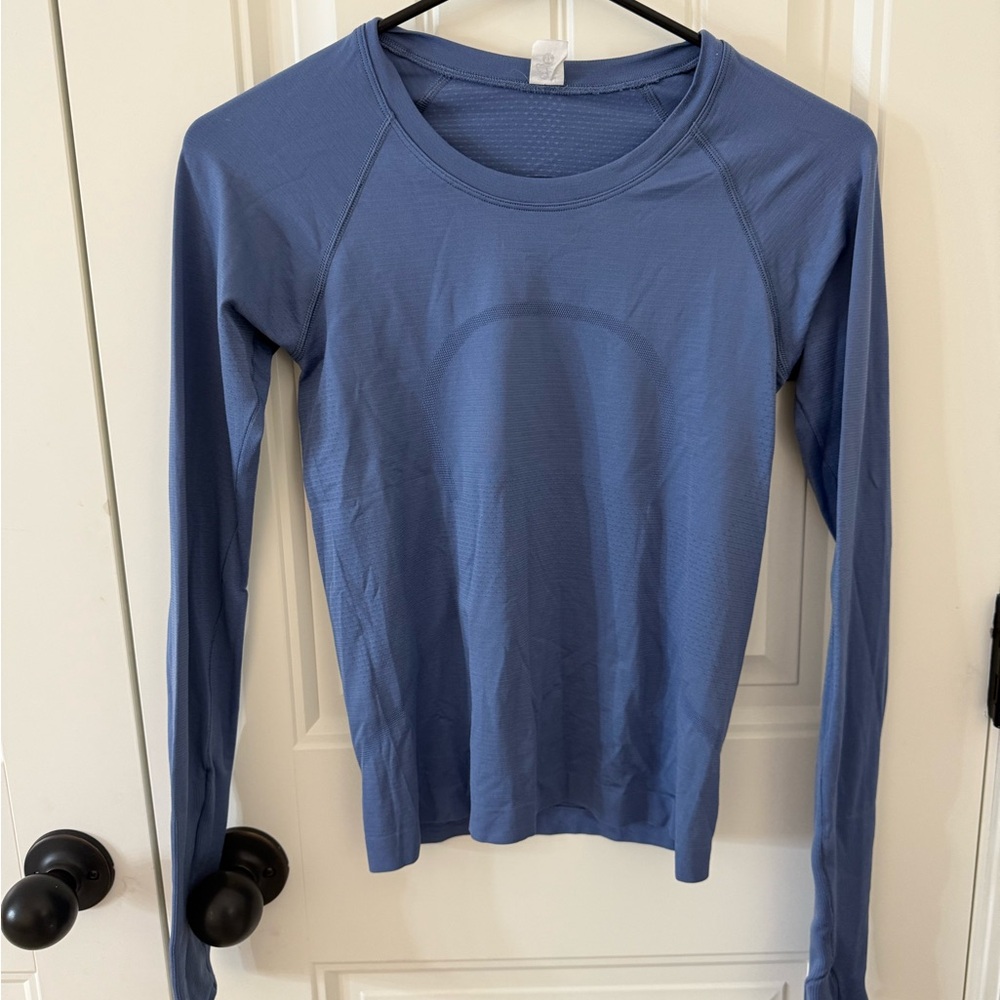 Lululemon Swiftly Tech Long Sleeve Waist Length (oasis blue)